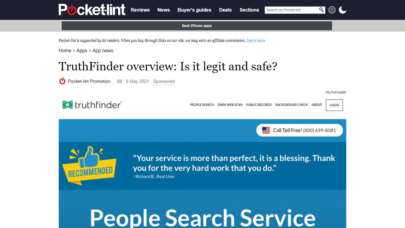 TruthFinder overview: Is it legit and safe? - Pocket-lint